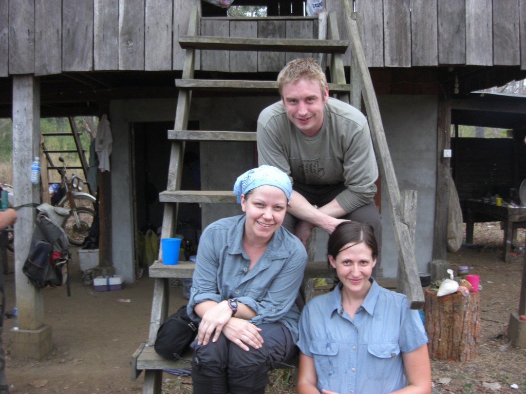 The team in Cambodia! Richard, Anna and Carly