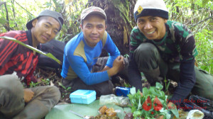 Aconk, Dendi and Adin, our amazing trackers