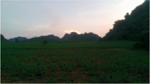 Vast agricultural area and home to a small Muong population