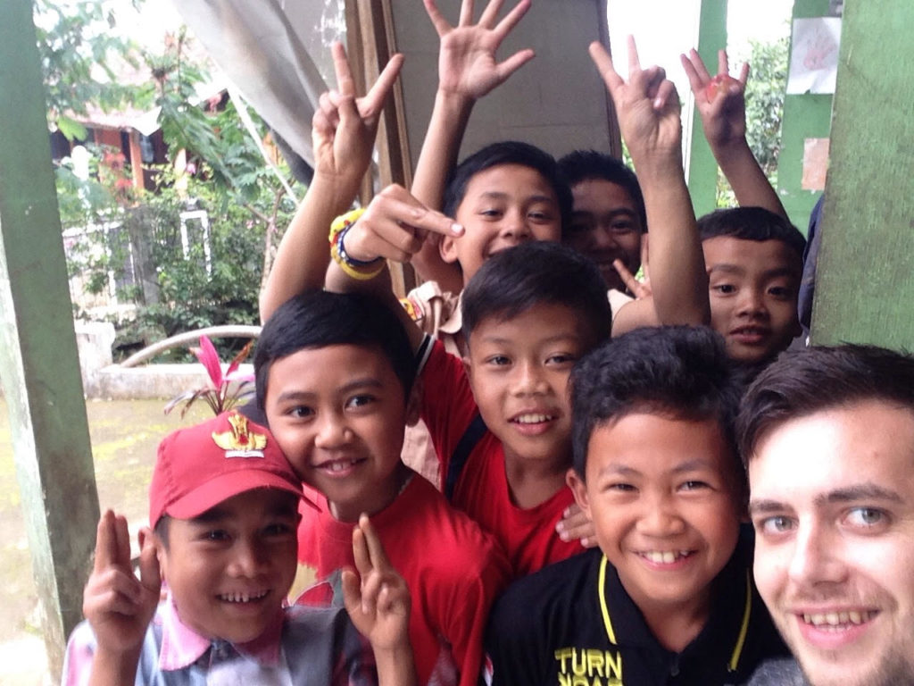 Group of local children